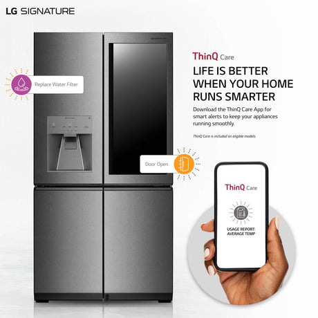 LG SIGNATURE 31 cu. ft. Smart wi-fi Enabled InstaView(R) Door-in-Door(R) Refrigerator - (URNTS3106N)