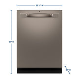 GE(R) ENERGY STAR(R) Fingerprint Resistant Top Control with Stainless Steel Interior Dishwasher with Sanitize Cycle - (GDP670SMVES)