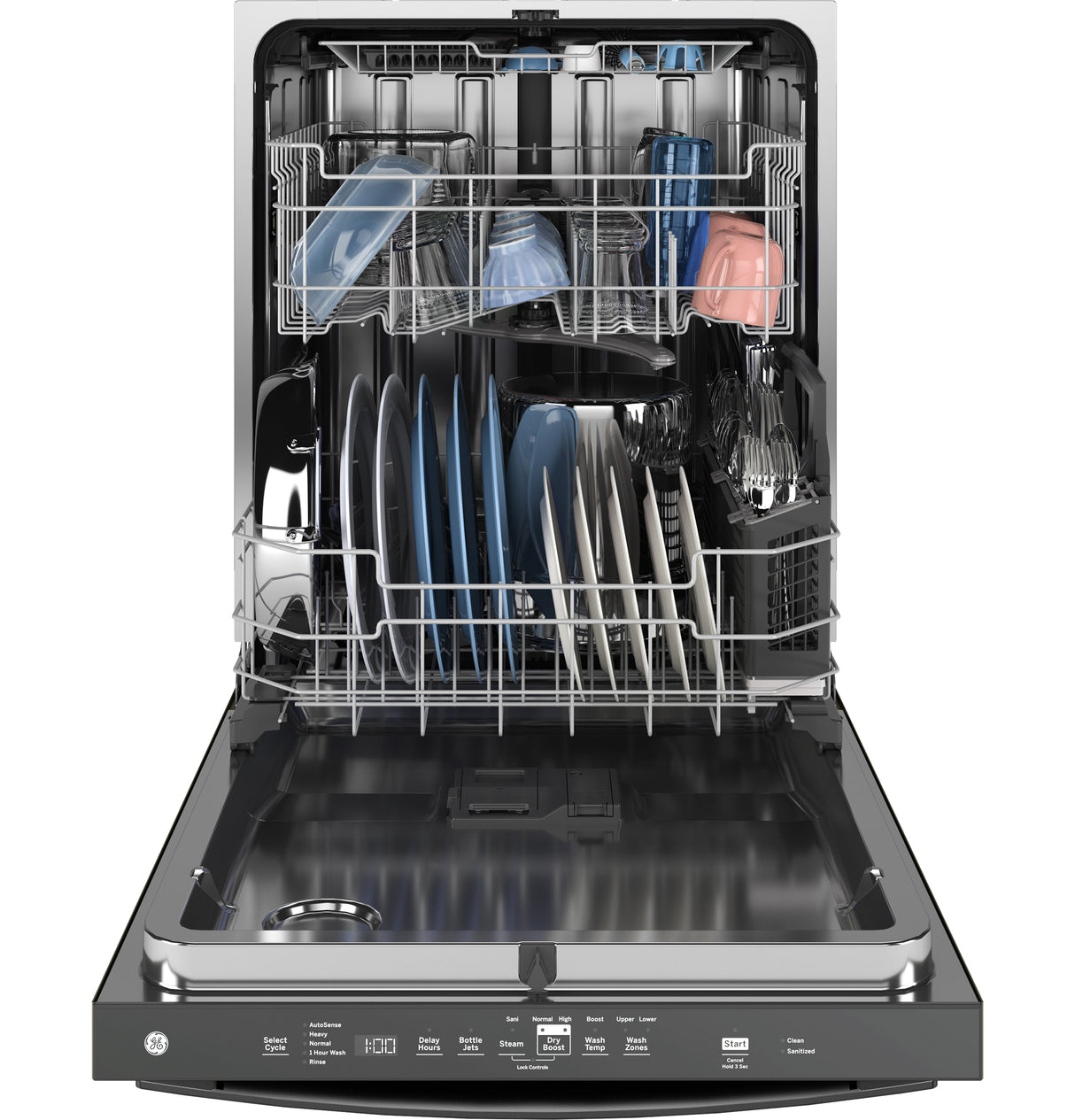 GE(R) ENERGY STAR(R) Top Control with Stainless Steel Interior Dishwasher with Sanitize Cycle - (GDT670SFVDS)