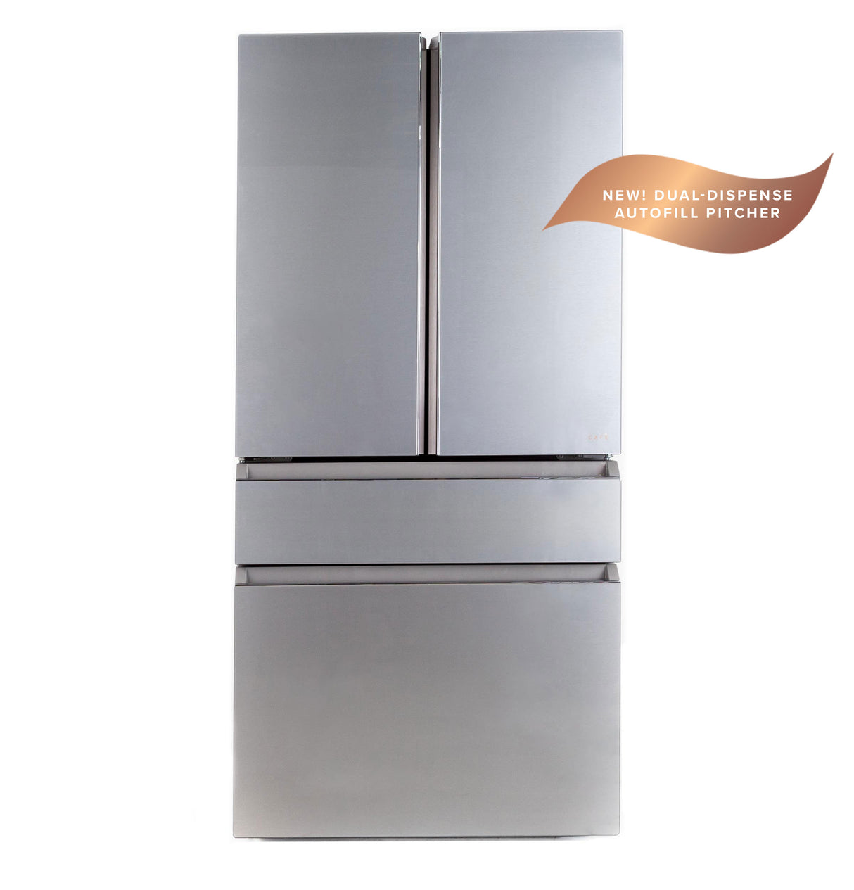 Caf(eback)(TM) ENERGY STAR(R) 28.7 Cu. Ft. Smart 4-Door French-Door Refrigerator in Platinum Glass With Dual-Dispense AutoFill Pitcher - (CGE29DM5TS5)