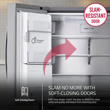 29 cu. ft. Smart Standard-Depth MAX(TM) 4-Door French Door Refrigerator with Full-Convert Drawer(TM) - (LF29H8330S)