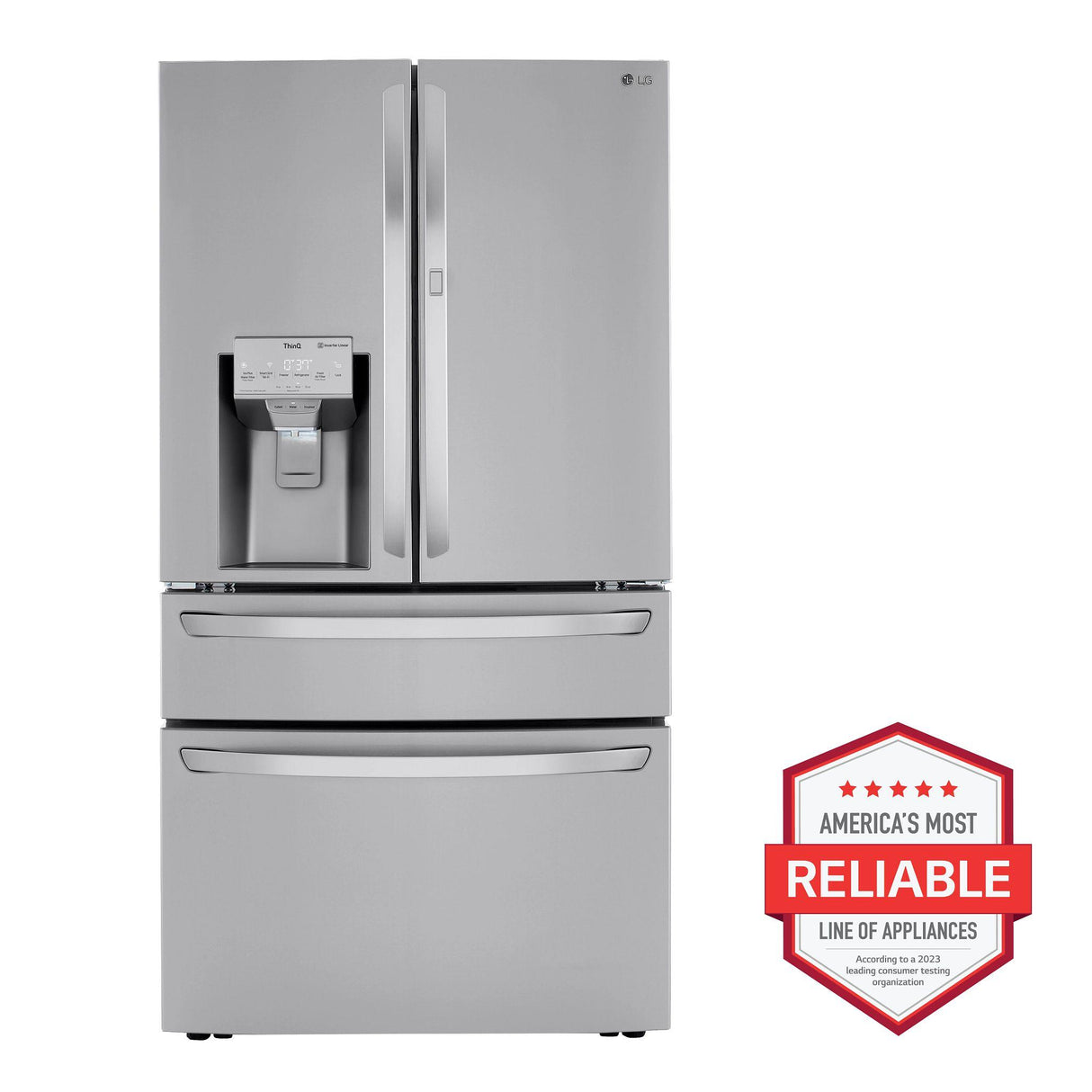 23 cu. ft. Smart Counter-Depth Refrigerator with Craft Ice(TM) - (LRMDC2306S)