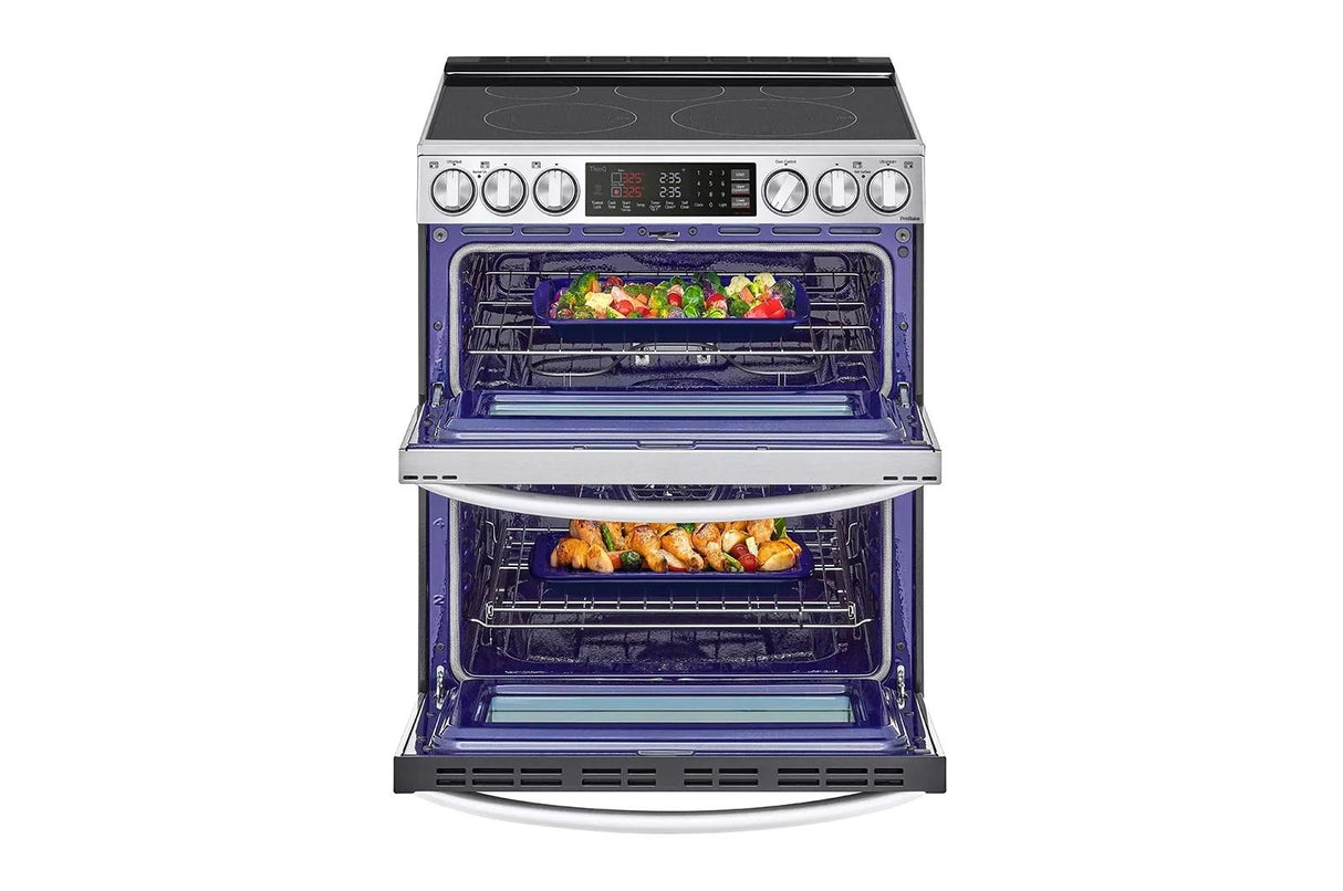 7.3 cu. ft. Smart Electric Double Oven Slide-in Range with InstaView(R), ProBake(R) Convection, Air Fry, and Air Sous Vide - (LTEL7337F)