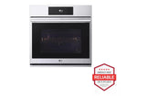 LG STUDIO 4.7 cu. ft. Smart InstaView(R) Electric Single Built-In Wall Oven with Air Fry & Steam Sous Vide - (WSES4728F)