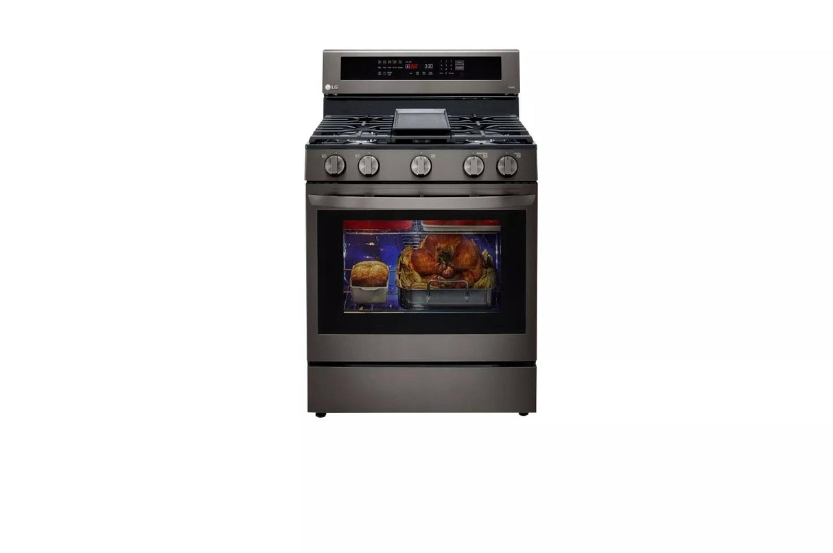 5.8 cu ft. Smart Wi-Fi Enabled True Convection InstaView(R) Gas Range with Air Fry - (LRGL5825D)