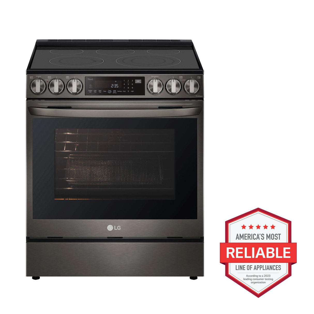 6.3 cu ft. Smart wi-fi Enabled ProBake Convection(R) InstaView(R) Electric Slide-In Range with Air Fry - (LSEL6335D)