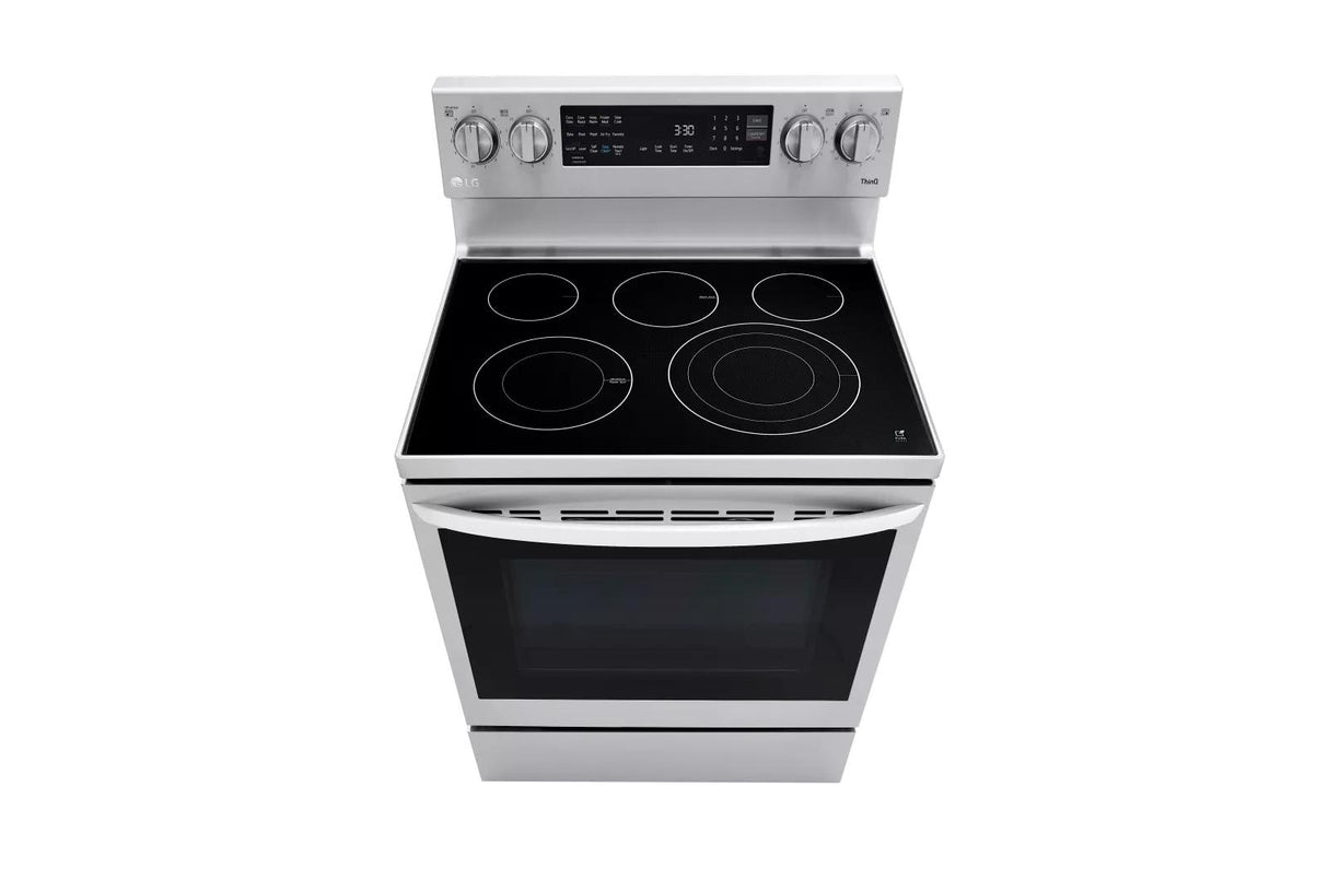 6.3 cu ft. Smart Wi-Fi Enabled True Convection InstaView(R) Electric Range with Air Fry - (LREL6325F)