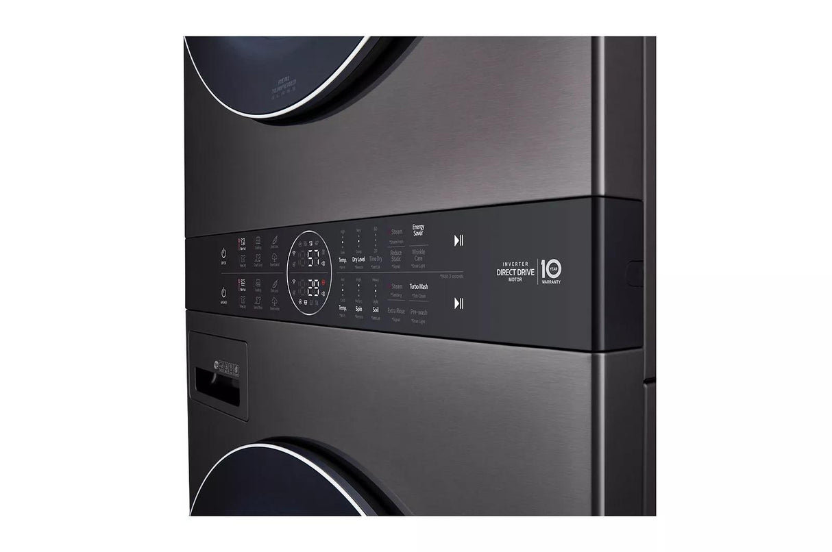 Single Unit Front Load LG WashTower(TM) with Center Control(TM) 4.5 cu. ft. Washer and 7.4 cu. ft. Electric Dryer - (WKEX200HBA)