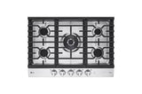 30" Smart Gas Cooktop with UltraHeat(TM) 22K BTU Dual Burner and LED Knobs - (CBGJ3027S)