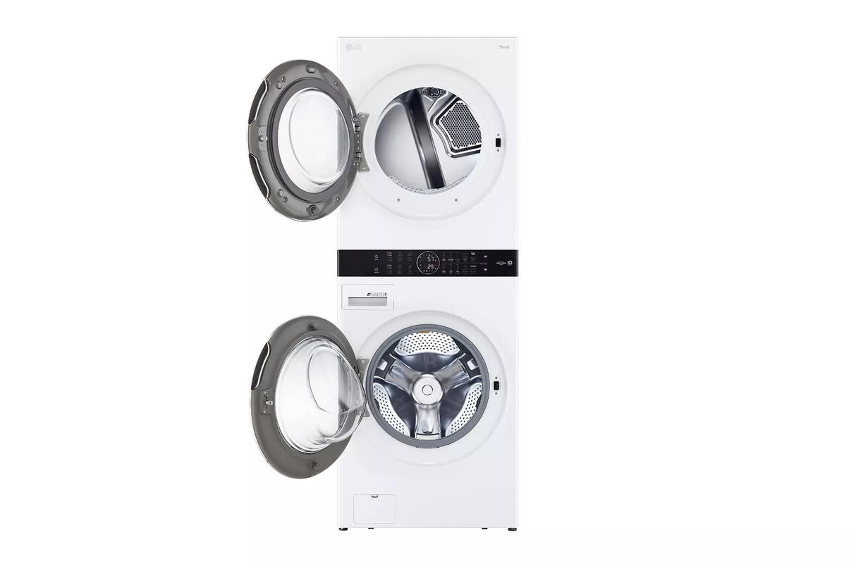 Single Unit Front Load LG WashTower(TM) with Center Control(TM) 4.5 cu. ft. Washer and 7.4 cu. ft. Gas Dryer - (WKGX201HWA)