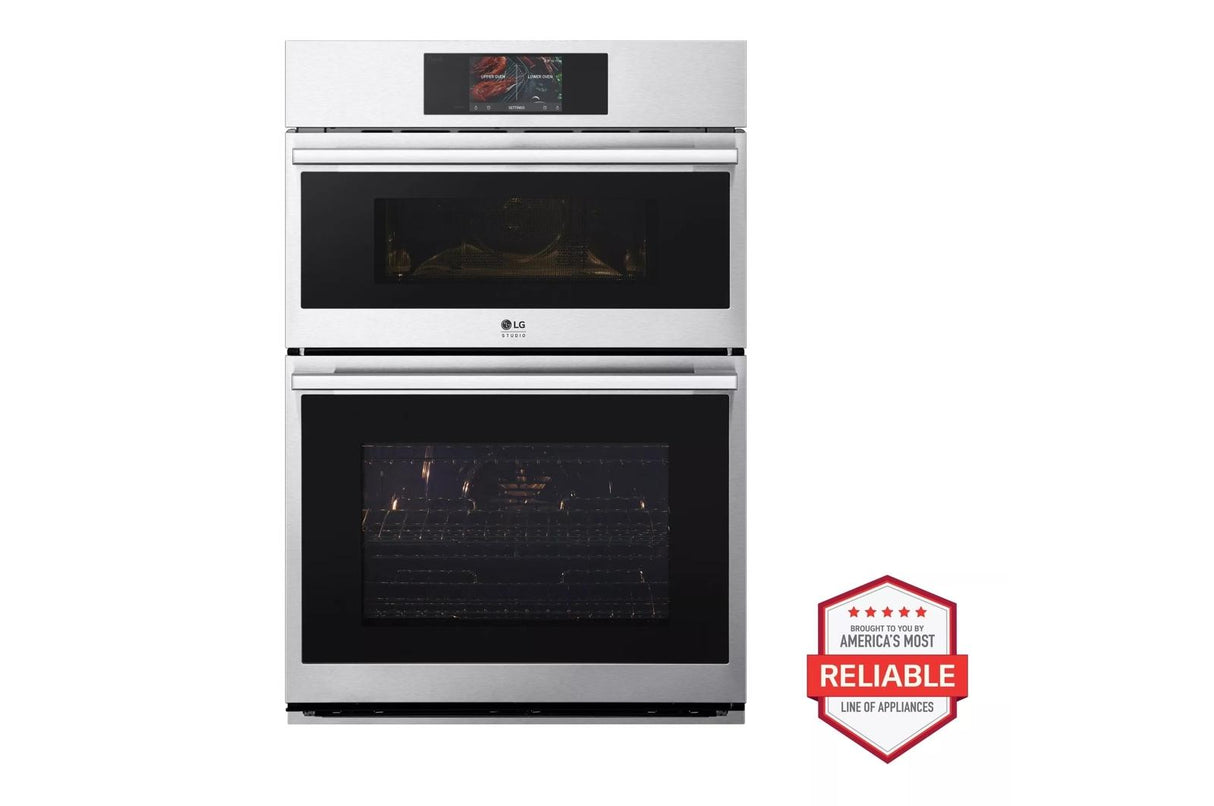 LG STUDIO 1.7/4.7 cu. ft. Combination Double Wall Oven with Air Fry - (WCES6428F)