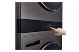 Single Unit Front Load LG WashTower(TM) with Center Control(R) 5.0 cu.ft. Washer & 7.4 cu.ft. Gas Dryer - (WKGX301HBA)