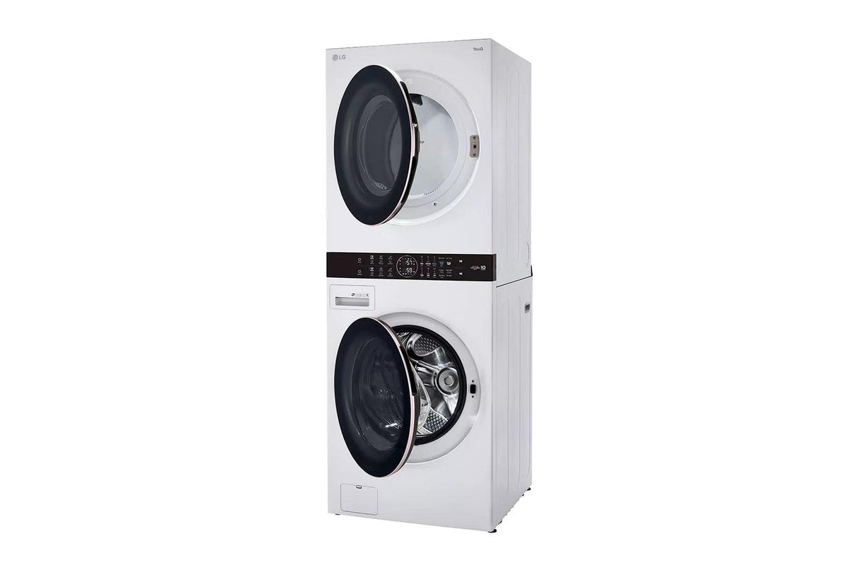 Single Unit Front Load LG WashTower(TM) with Center Control(TM) 4.5 cu. ft. Washer and 7.4 cu. ft. Gas Dryer - (WKG101HWA)