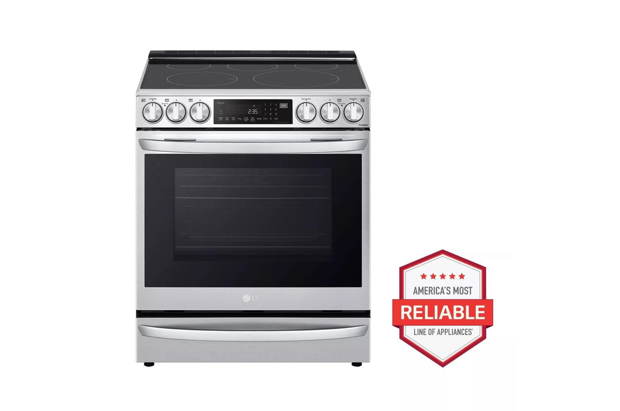 6.3 cu ft. Smart Wi-Fi Enabled ProBake Convection(R) InstaView(TM) Electric Slide-in Range with Air Fry - (LSEL6337F)