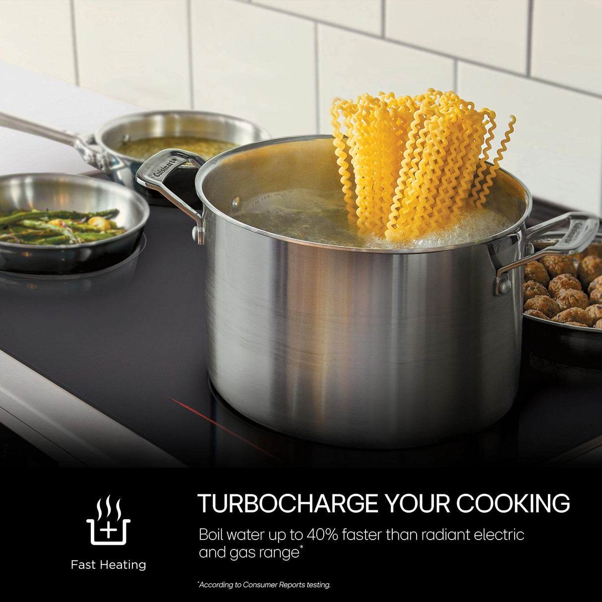 36" Smart Induction Cooktop with UltraHeat(TM) 4.3kW Element - (CBIH3613BE)