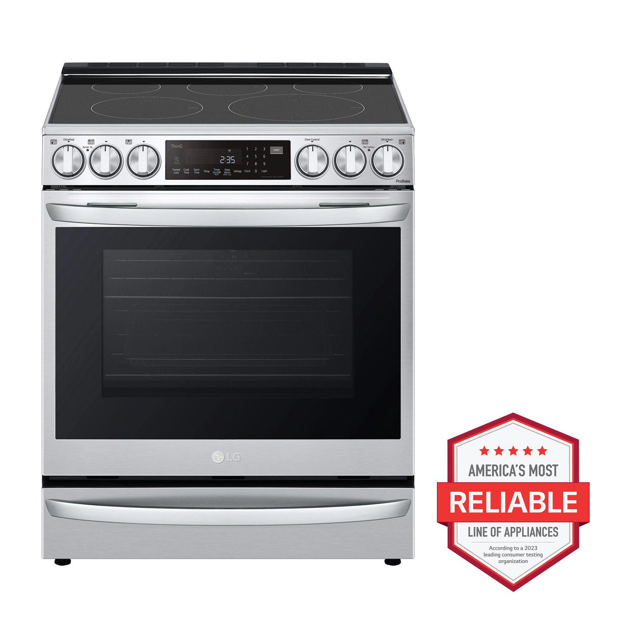 6.3 cu ft. Smart Wi-Fi Enabled ProBake Convection(R) InstaView(TM) Electric Slide-in Range with Air Fry - (LSEL6337F)