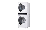 Single Unit Front Load LG WashTower(TM) with Center Control(TM) 4.5 cu. ft. Washer and 7.4 cu. ft. Electric Dryer - (WKEX200HWA)