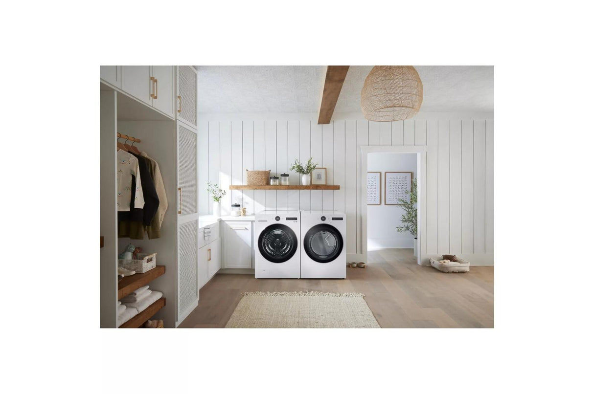 7.4 cu. ft. Smart Front Load Electric Dryer with AI Sensor Dry & TurboSteam(TM) Technology - (DLEX6500W)