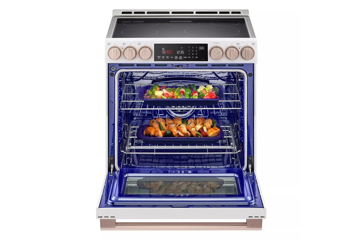 LG STUDIO 6.3 cu. ft. InstaView(R) Electric Slide-in Range with ProBake Convection(R) and Air Fry - (LSES6338N)