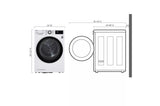 4.2 cu.ft. Smart wi-fi Enabled Compact Front Load Dryer with Dual Inverter HeatPump(TM) Technology - (DLHC1455W)