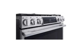 LG STUDIO 6.3 cu. ft. Smart wi-fi Dual Fuel Slide-in Range with ProBake Convection(R) and EasyClean(R) - (LSDS6338F)