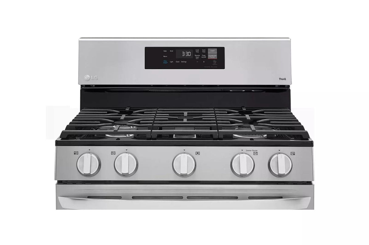 5.8 cu ft. Smart Wi-Fi Enabled Gas Range with EasyClean(R) - (LRGL5821S)