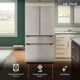 30 cu. ft. Smart Standard-Depth MAX(TM) 4-Door French Door Refrigerator with Full-Convert Drawer(TM) - (LF30S8210S)