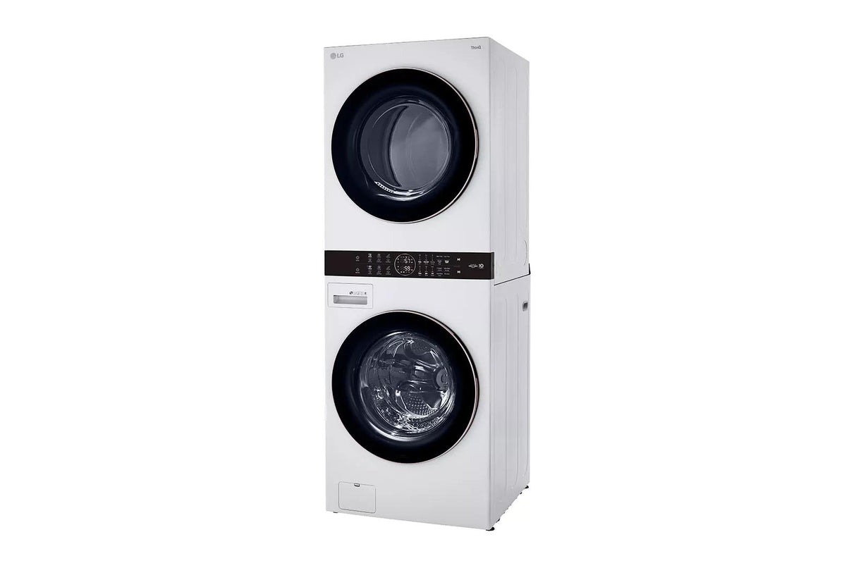 Single Unit Front Load LG WashTower(TM) with Center Control(TM) 4.5 cu. ft. Washer and 7.4 cu. ft. Gas Dryer - (WKG101HWA)