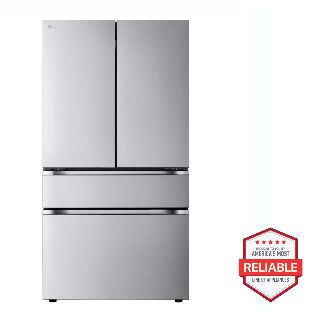 30 cu. ft. Smart Standard-Depth MAX(TM) 4-Door French Door Refrigerator with Full-Convert Drawer(TM) - (LF30S8210S)