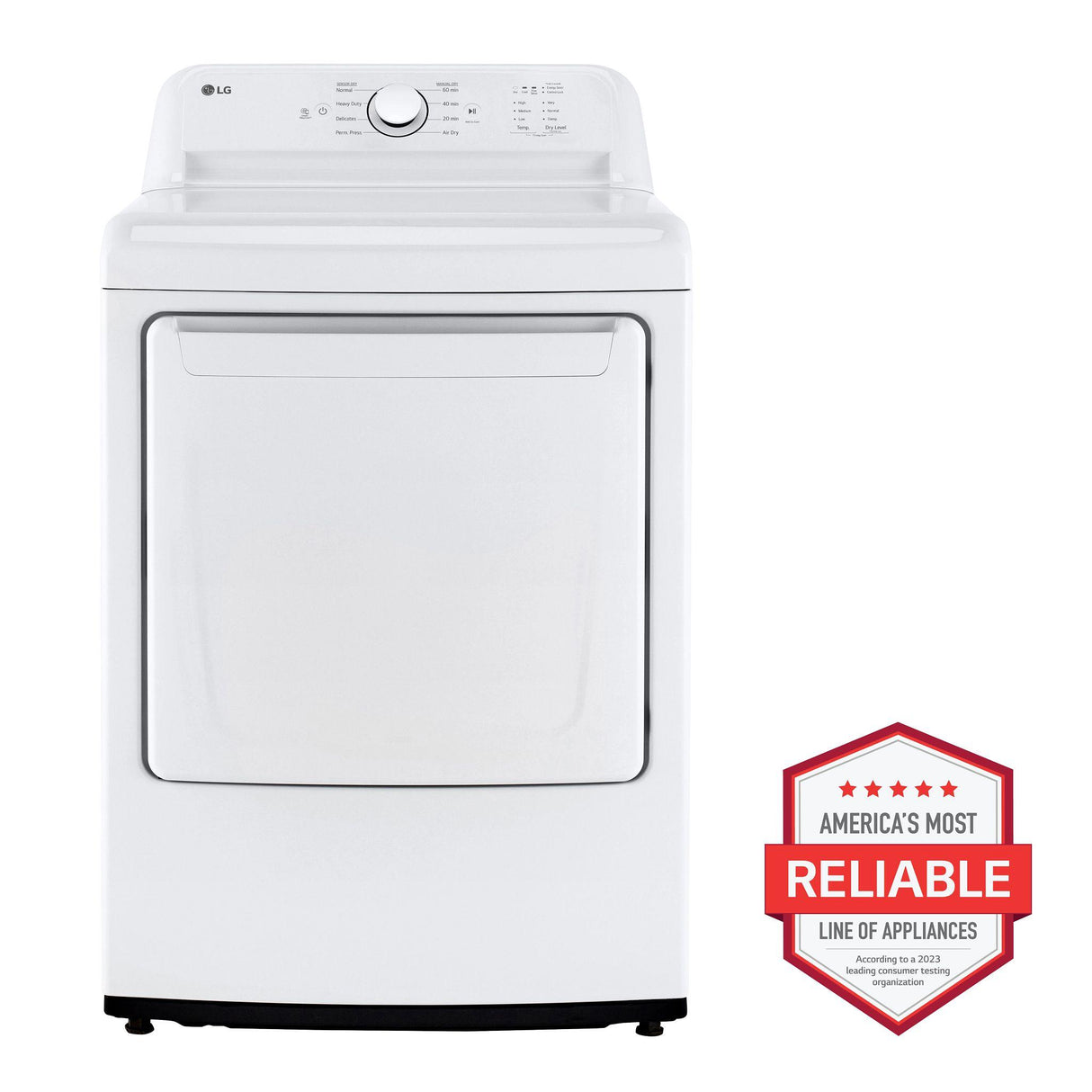 7.3 cu. ft. Ultra Large Capacity Rear Control Electric Energy Star Dryer with Sensor Dry - (DLE6100W)