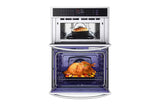 1.7/4.7 cu. ft. Smart Combination Wall Oven with InstaView(R), True Convection, Air Fry, and Steam Sous Vide - (WCEP6427F)