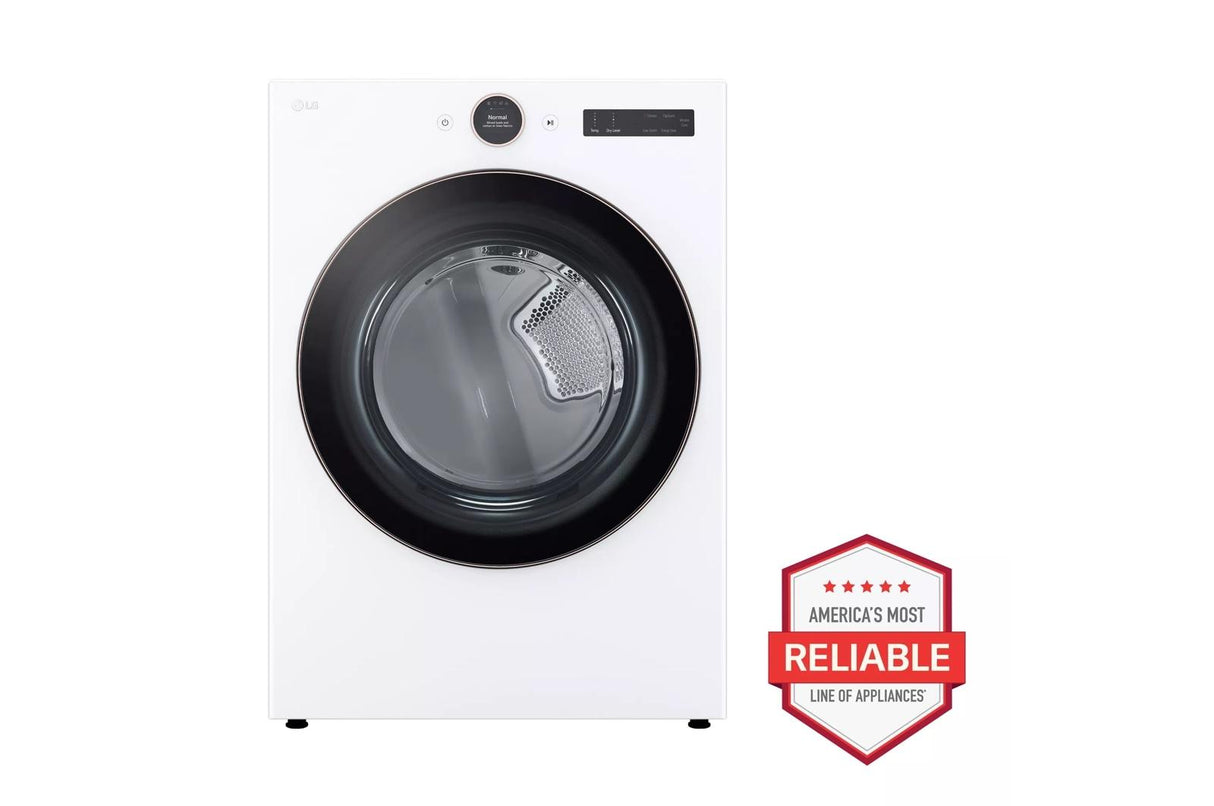 7.4 cu. ft. Smart Front Load Electric Dryer with AI Sensor Dry & TurboSteam(TM) Technology - (DLEX6500W)