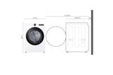 7.4 cu. ft. Smart Front Load Electric Dryer with AI Sensor Dry & TurboSteam(TM) Technology - (DLEX6500W)