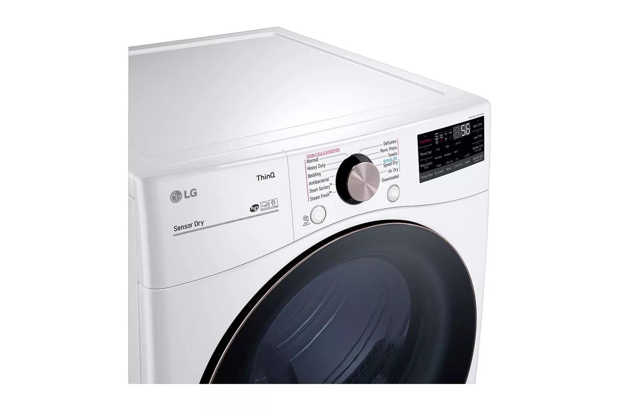 7.4 cu. ft. Ultra Large Capacity Smart wi-fi Enabled Front Load Electric Dryer with TurboSteam(TM) and Built-In Intelligence - (DLEX4000W)