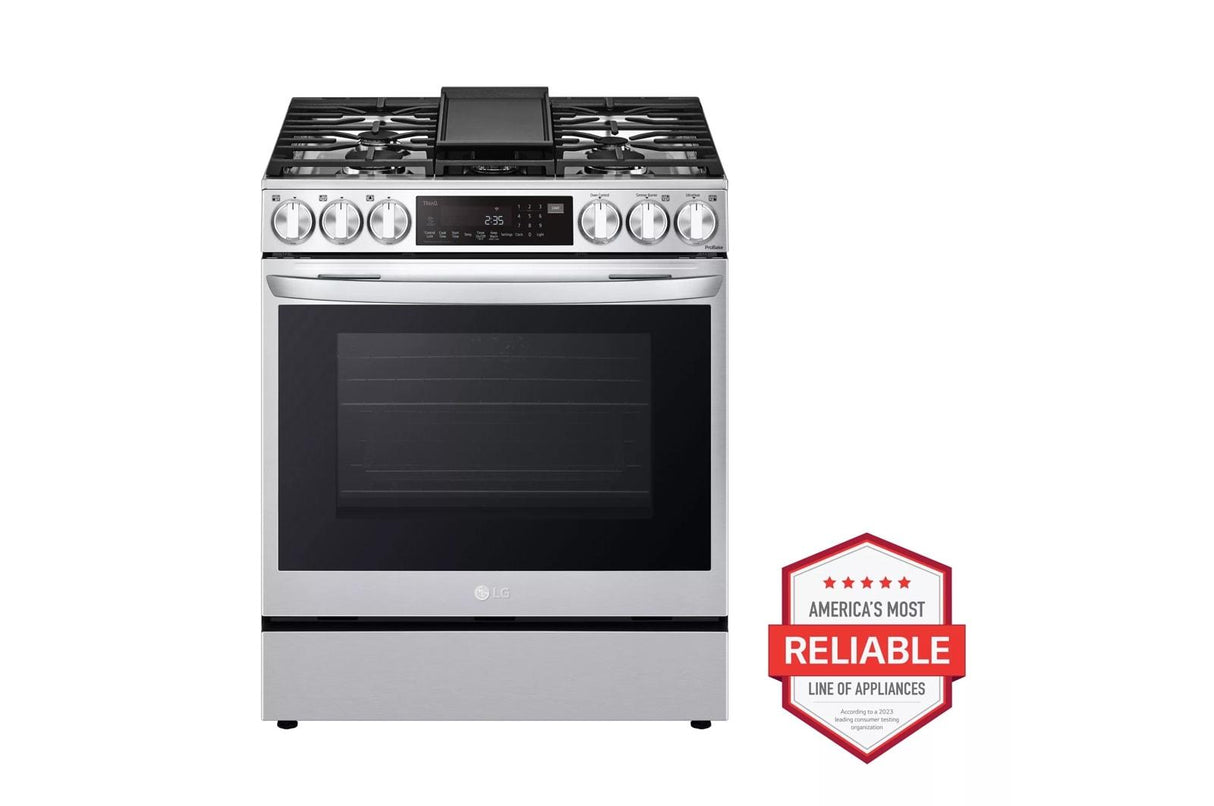 6.3 cu ft. Smart wi-fi Enabled ProBake Convection(R) InstaView(R) Gas Slide-In Range with Air Fry - (LSGL6335F)