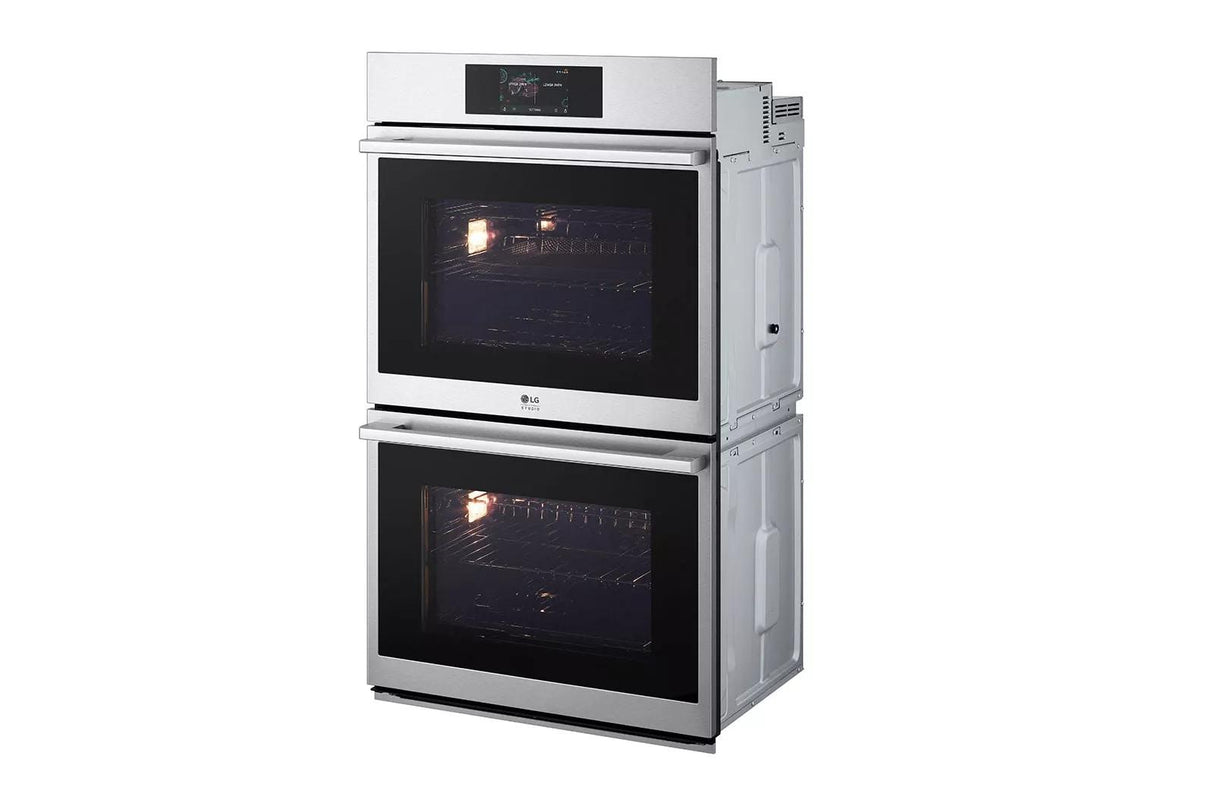 LG STUDIO 9.4 cu. ft. Smart InstaView(R) Electric Double Built-In Wall Oven with Air Fry & Steam Sous Vide - (WDES9428F)