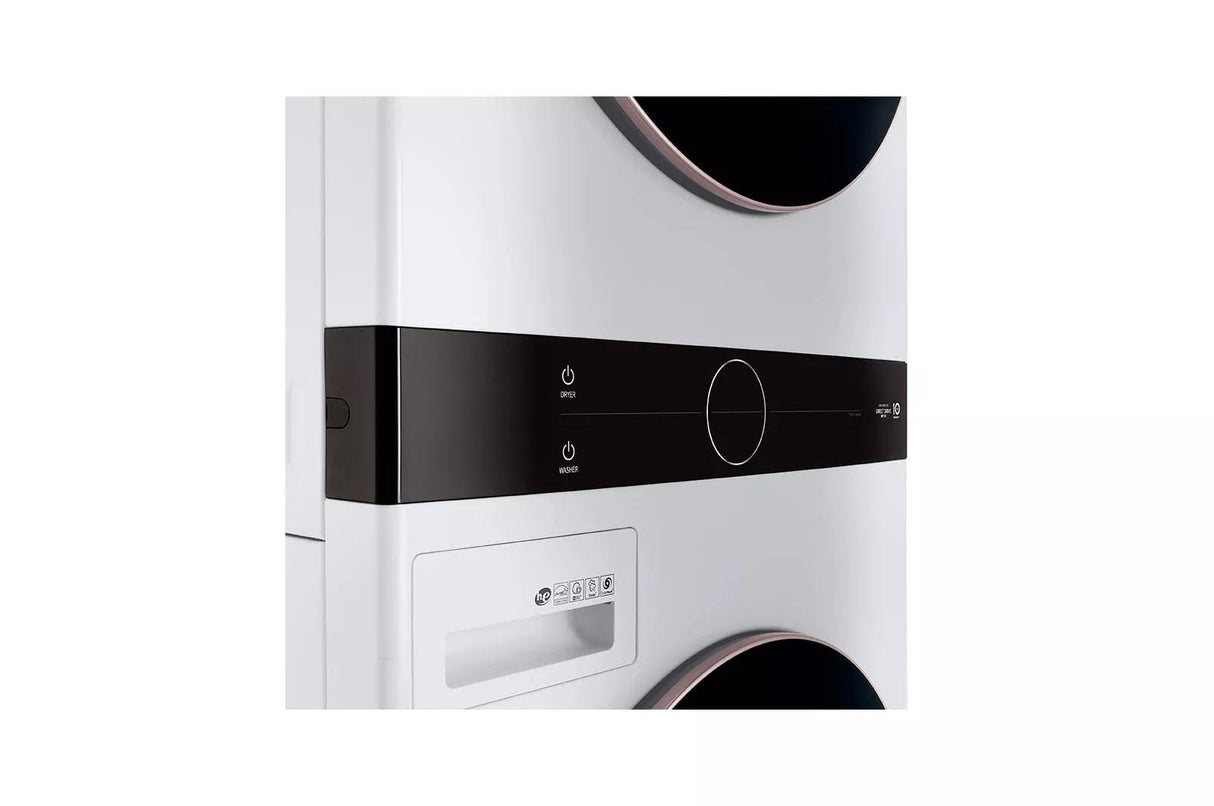 Single Unit Front Load LG WashTower(TM) with Center Control(TM) 4.5 cu. ft. Washer and 7.4 cu. ft. Gas Dryer - (WKG101HWA)