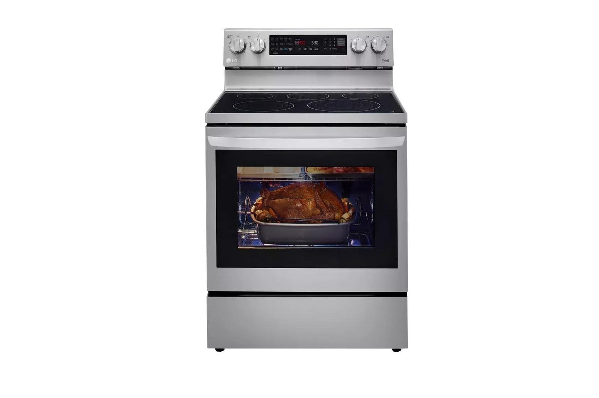 6.3 cu ft. Smart Wi-Fi Enabled True Convection InstaView(R) Electric Range with Air Fry - (LREL6325F)