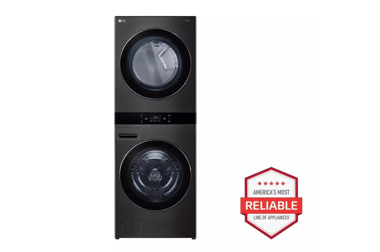 Single Unit Front Load LG WashTower(TM)w. Center Control(R) 5.0 cu.ft. Washer & 7.4 cu.ft. Electric Dryer - (WKEX300HBA)