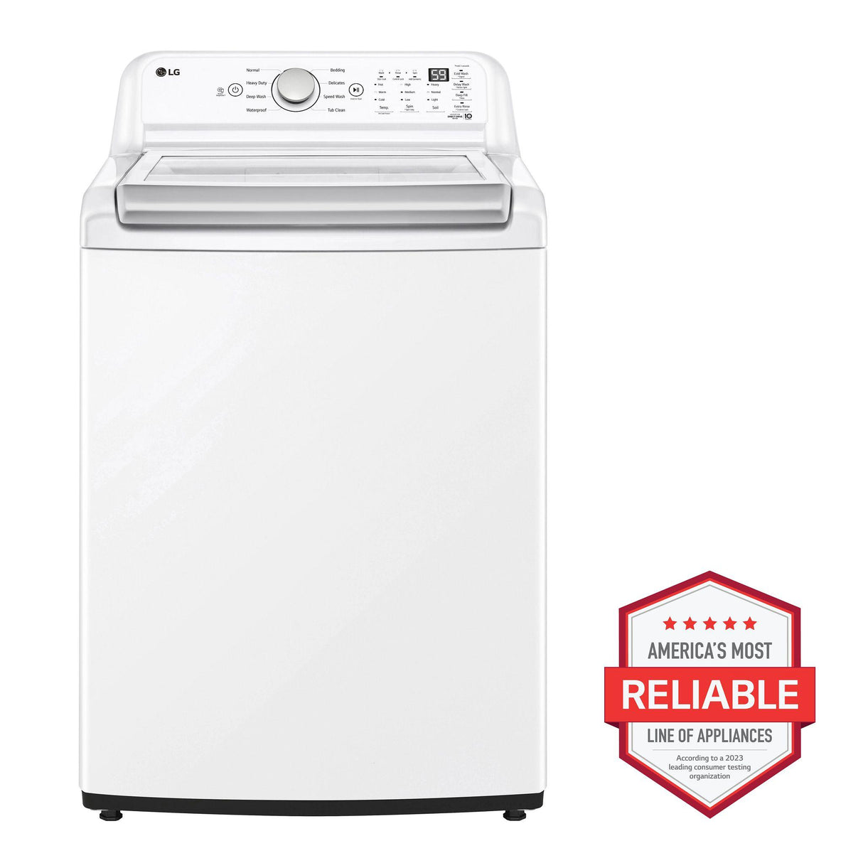 4.8 cu. ft. Mega Capacity Top Load Washer with 4-Way(TM) Agitator & TurboDrum(TM) Technology - (WT7155CW)