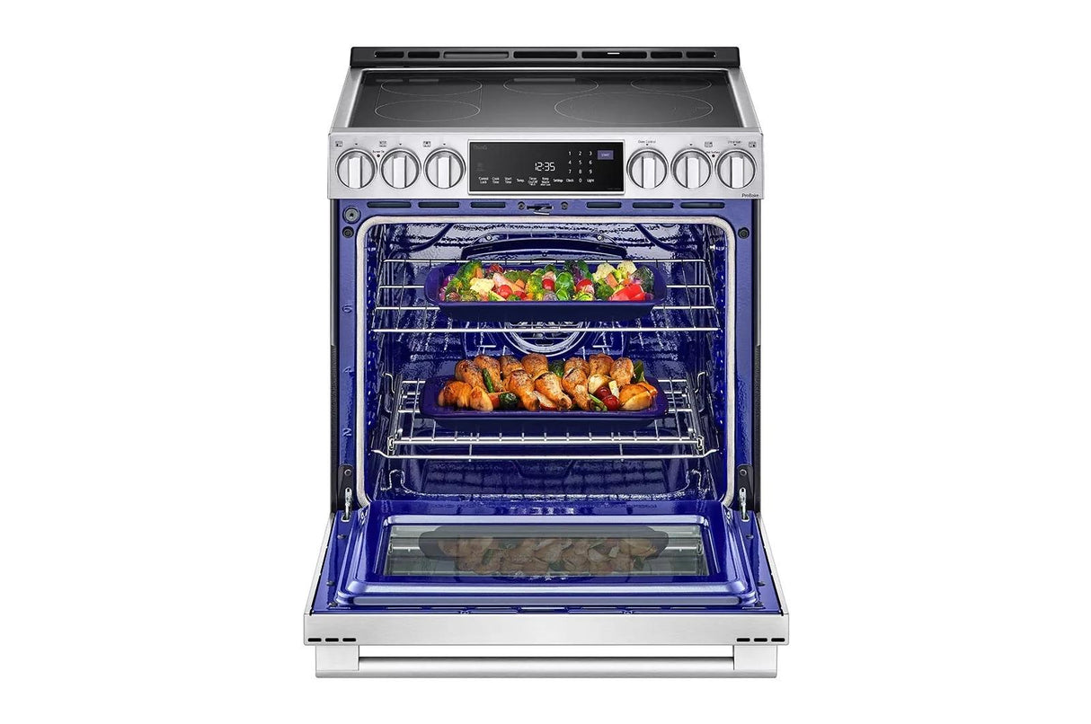 LG STUDIO 6.3 cu. ft. InstaView(R) Electric Slide-in Range with ProBake Convection(R) and Air Fry - (LSES6338F)