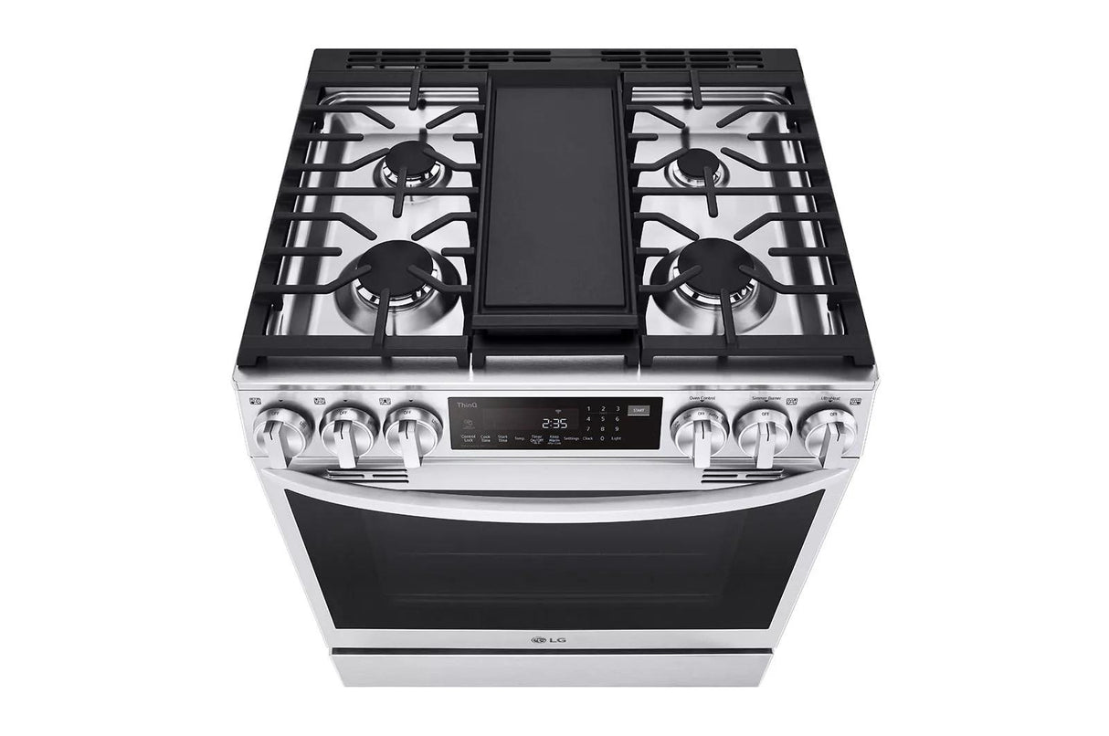 6.3 cu ft. Smart wi-fi Enabled ProBake Convection(R) InstaView(R) Gas Slide-In Range with Air Fry - (LSGL6335F)