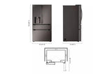 29 cu. ft. Smart Standard-Depth MAX(TM) 4-Door French Door Refrigerator with Full-Convert Drawer(TM) - (LF29H8330D)