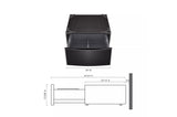 Laundry Pedestal - Black Steel - (WDP5B)