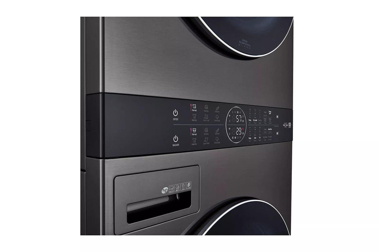 Single Unit Front Load LG WashTower(TM) with Center Control(TM) 4.5 cu. ft. Washer and 7.4 cu. ft. Gas Dryer - (WKGX201HBA)