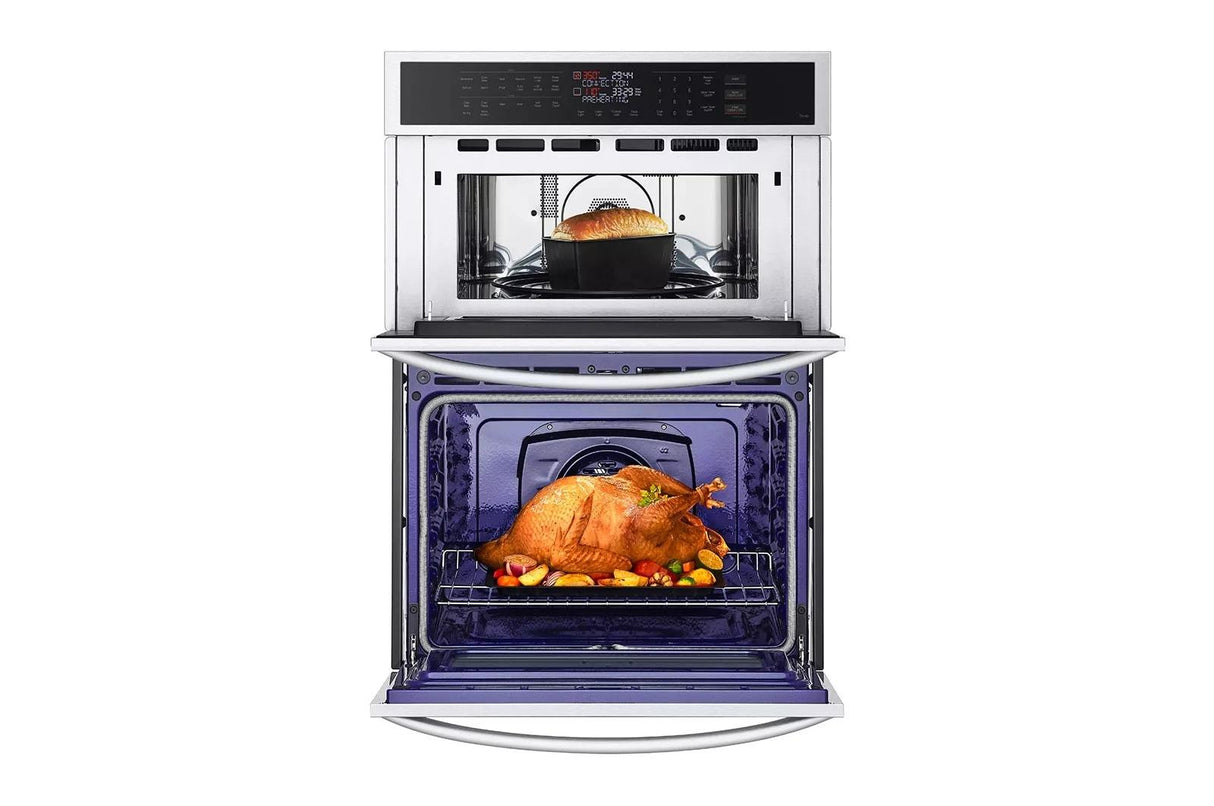 1.7/4.7 cu. ft. Smart Combination Wall Oven with Convection and Air Fry - (WCEP6423F)