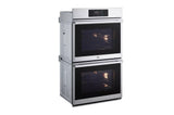 LG STUDIO 9.4 cu. ft. Smart InstaView(R) Electric Double Built-In Wall Oven with Air Fry & Steam Sous Vide - (WDES9428F)