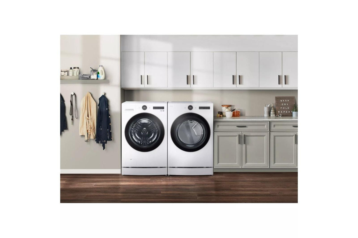 7.4 cu. ft. Smart Front Load Gas Dryer with AI Sensor Dry & TurboSteam(TM) Technology - (DLGX6501W)