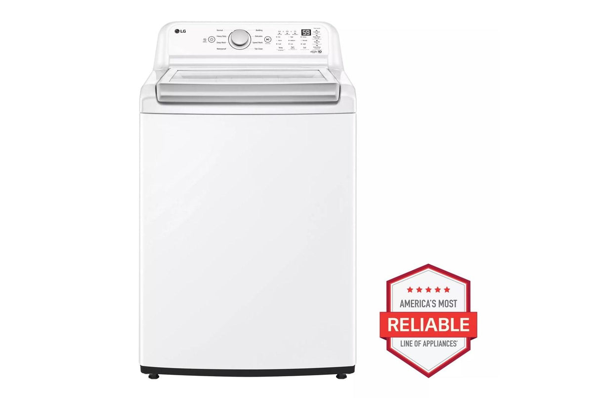 4.8 cu. ft. Mega Capacity Top Load Washer with 4-Way(TM) Agitator & TurboDrum(TM) Technology - (WT7155CW)