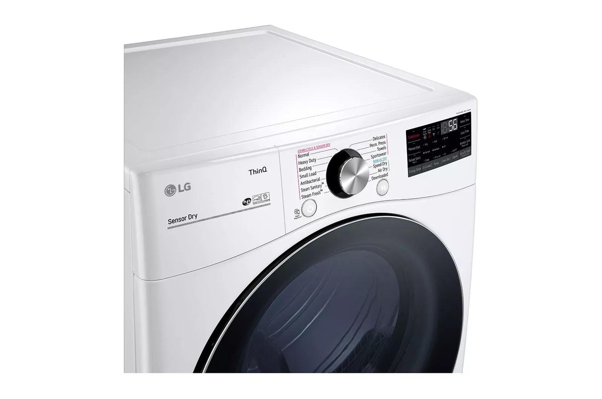 7.4 cu. ft. Ultra Large Capacity Smart wi-fi Enabled Front Load Electric Dryer with TurboSteam(TM) and Built-In Intelligence - (DLEX4200W)